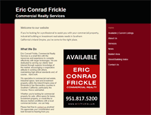 Tablet Screenshot of ericfrickle.com